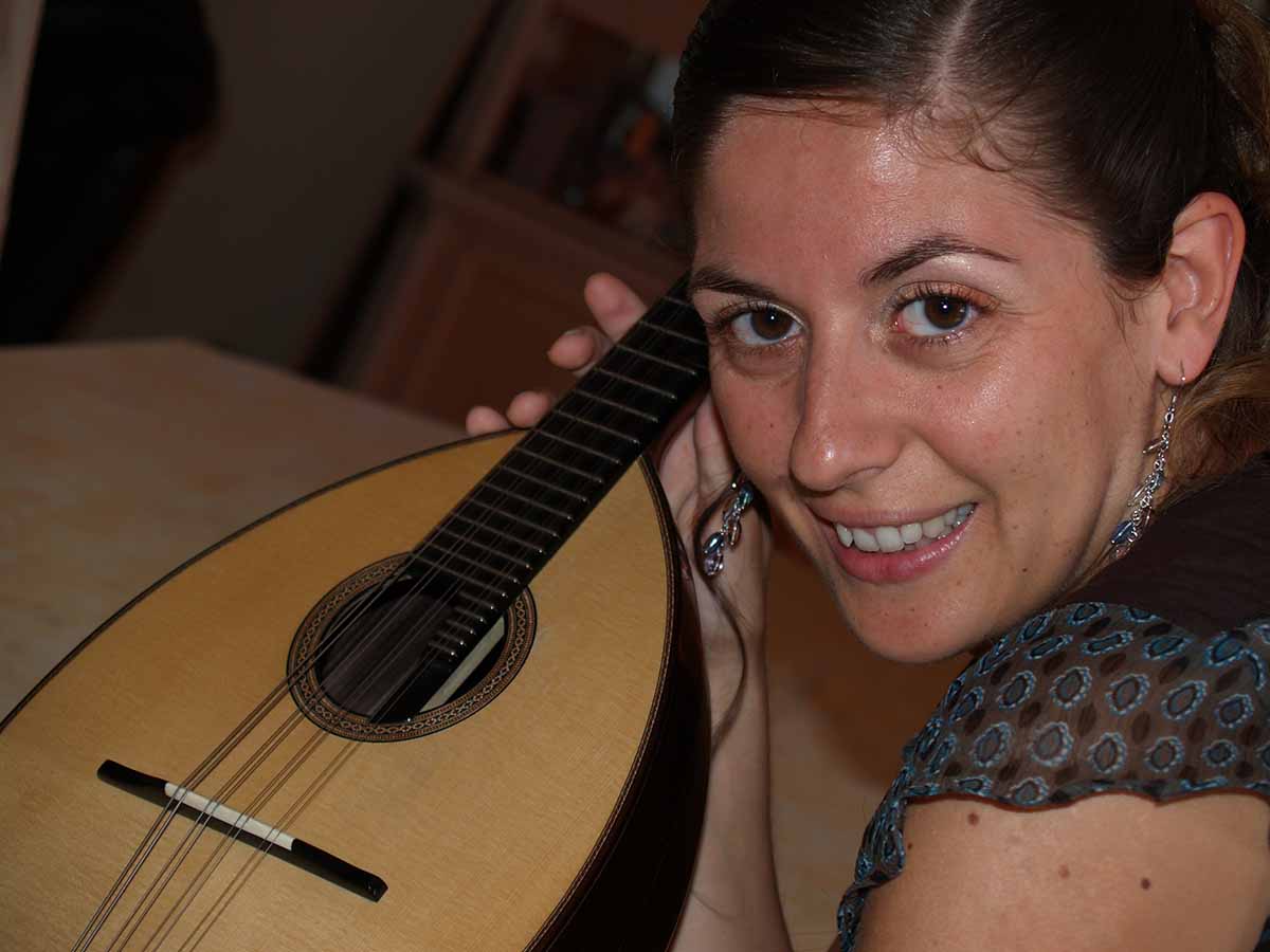 Sabine Marzé mandolinist at Castellar International Mandolin Festival
