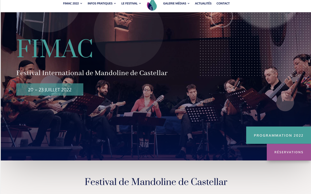 Le site internet du festival international de mandoline de castellar fait peau neuve