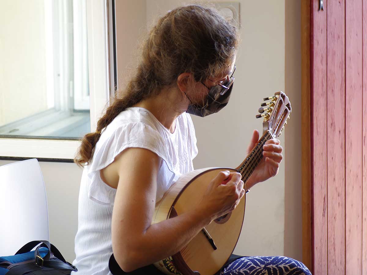 Sabine Marzé répétitions de mandoline 2021